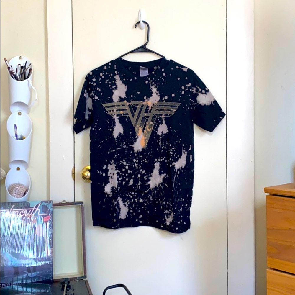 Bleach Dyed Van Halen Shirt!